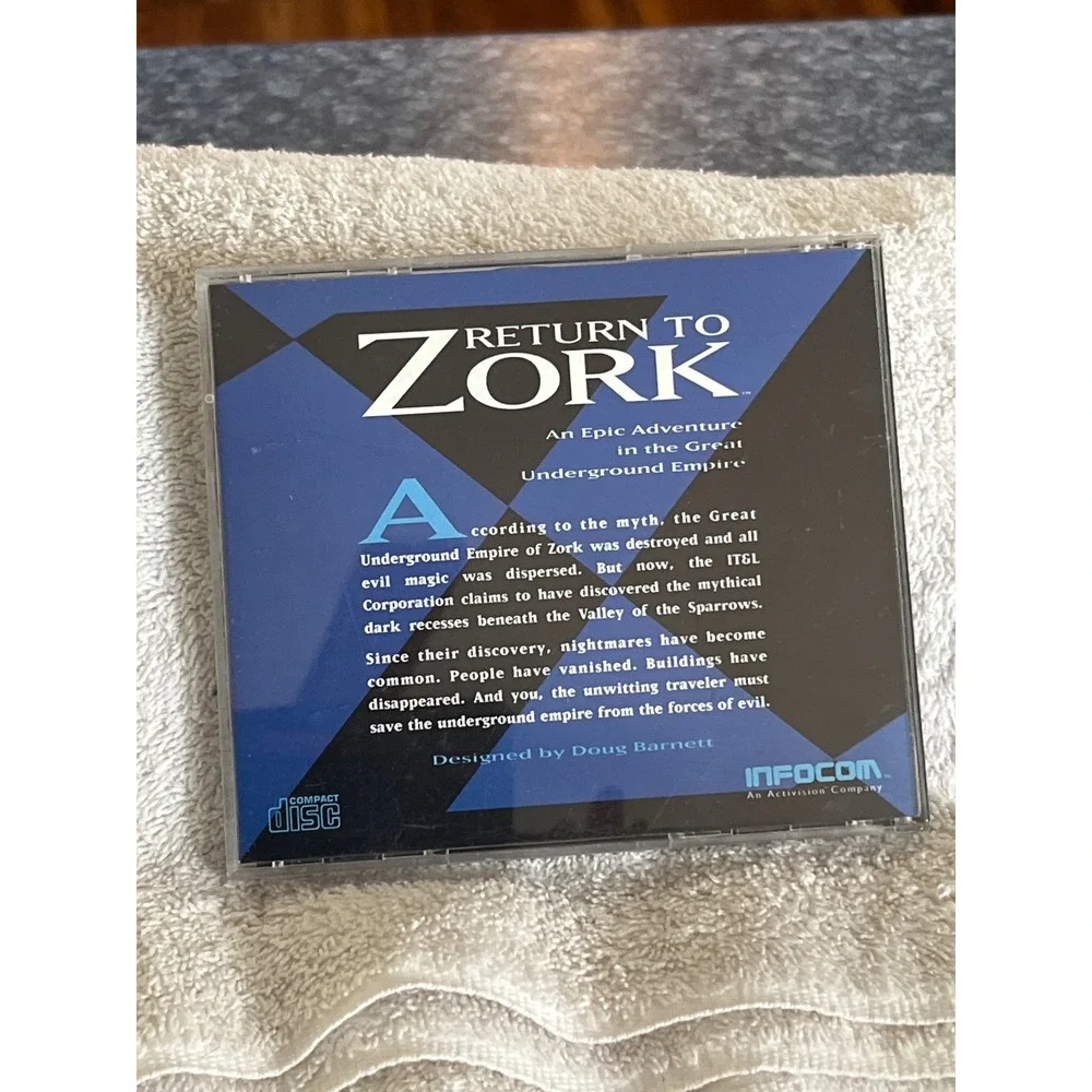Return to Zork PC CD-ROM Infocom Activision 1993 Vintage Big Box Era Game